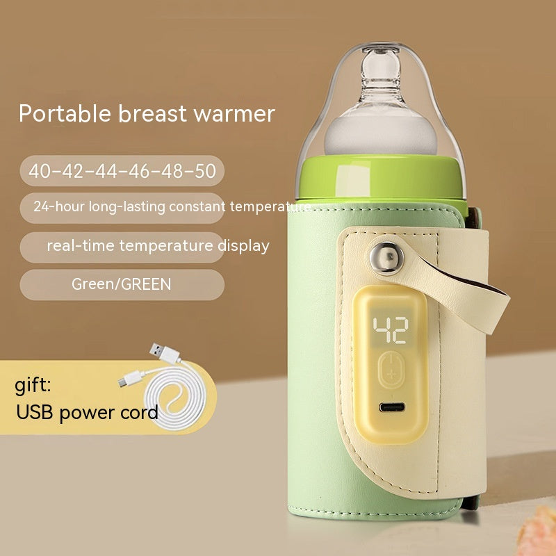 Température constante Chauffage pour bébé Isolant Bouteille de lait Night Out Portable Heat-holding B