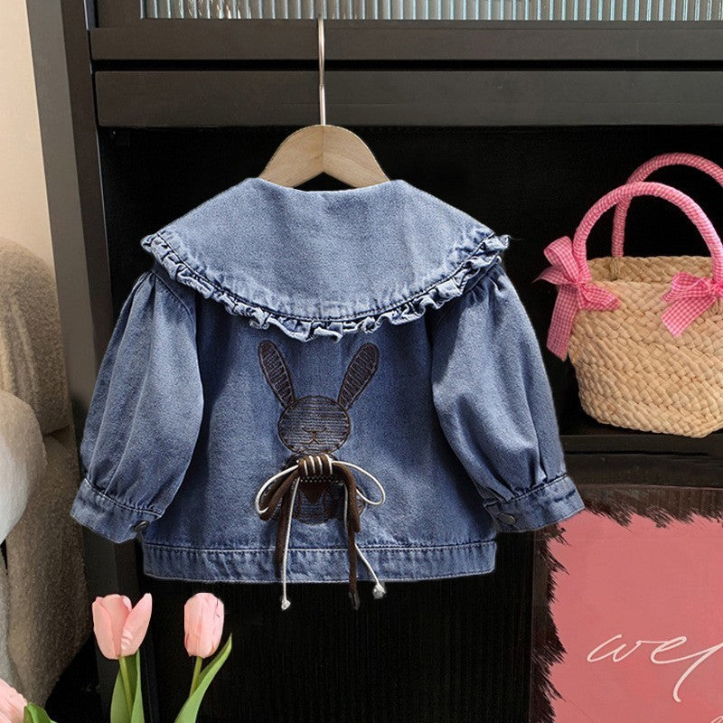 Kitten veste de denim de mode décontractée coréenne