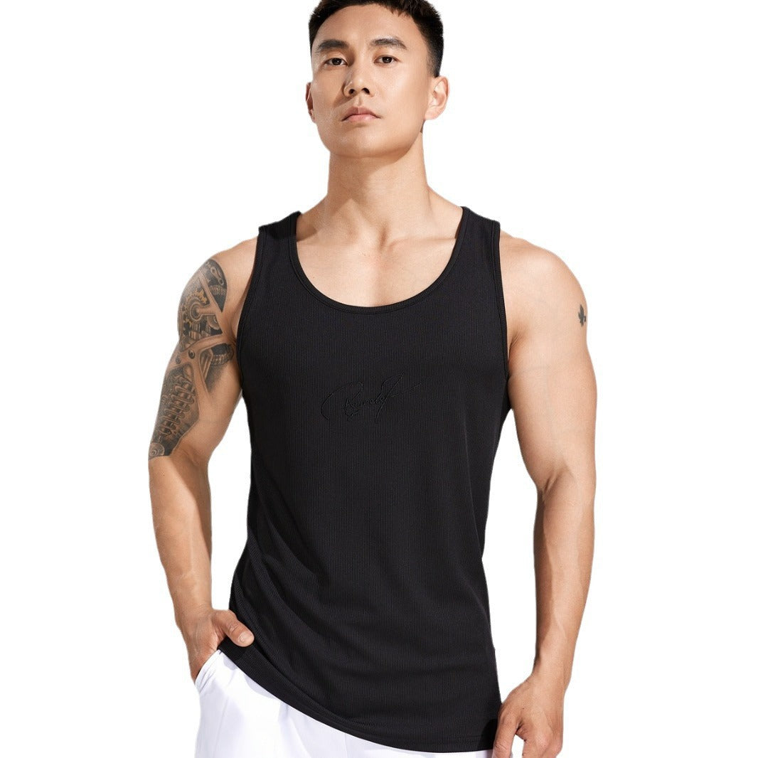 American Outdoor Running Hommes Casual Exercise Sleeveless Top