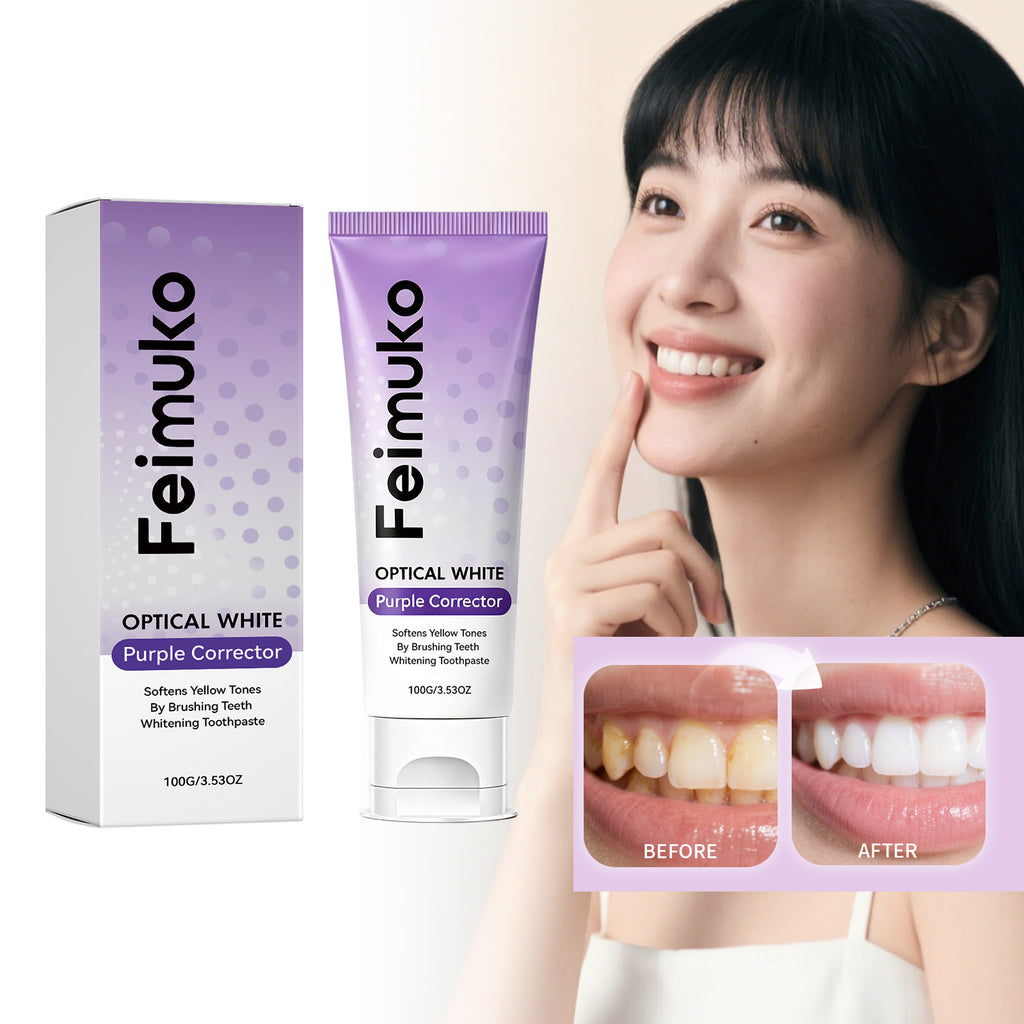 Dentifrice pourpre blanchissant