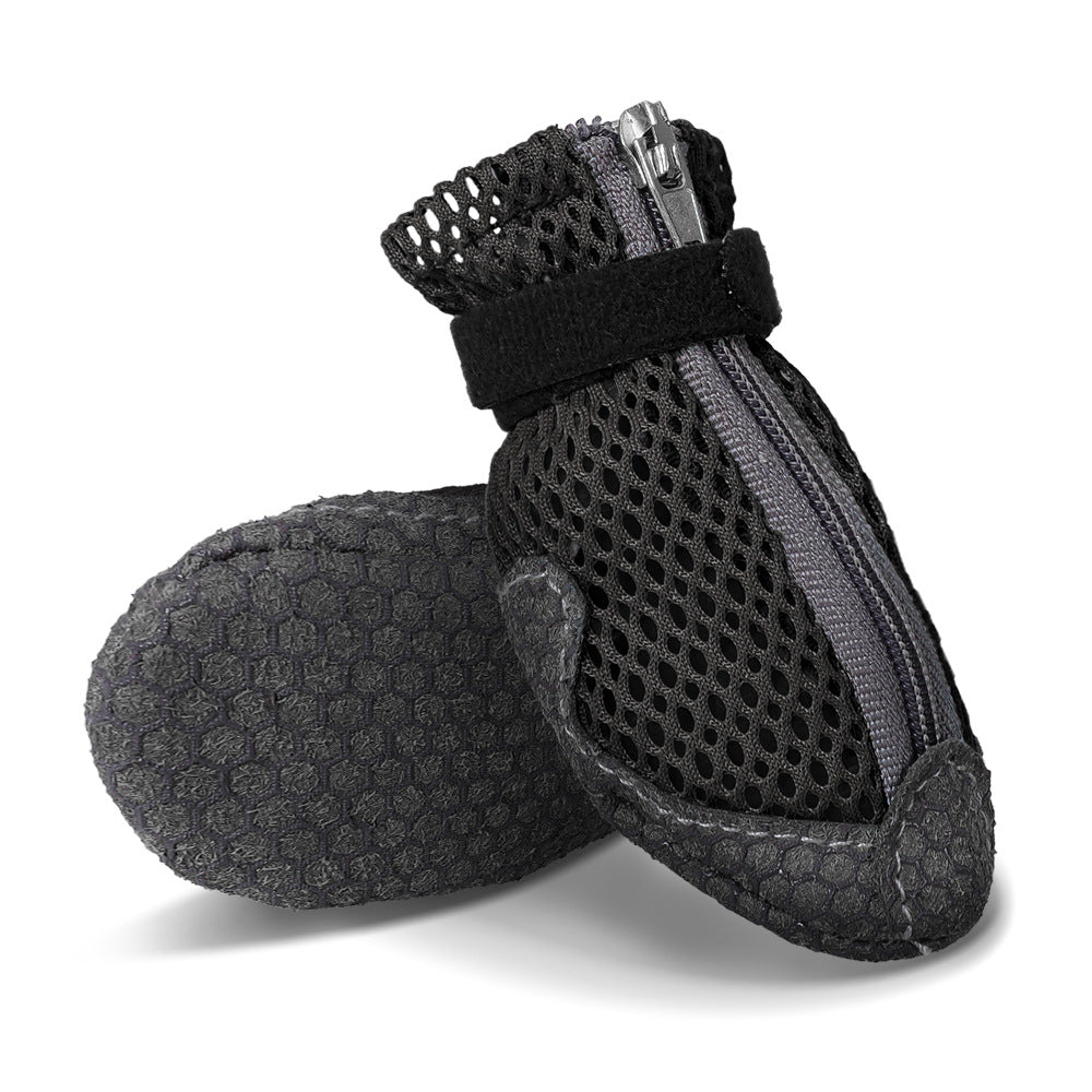 Chaussures de chien d'été antidérapantes respirantes et portables