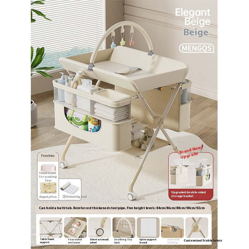 Table multifonctionnelle pliable pour soins aux bébés