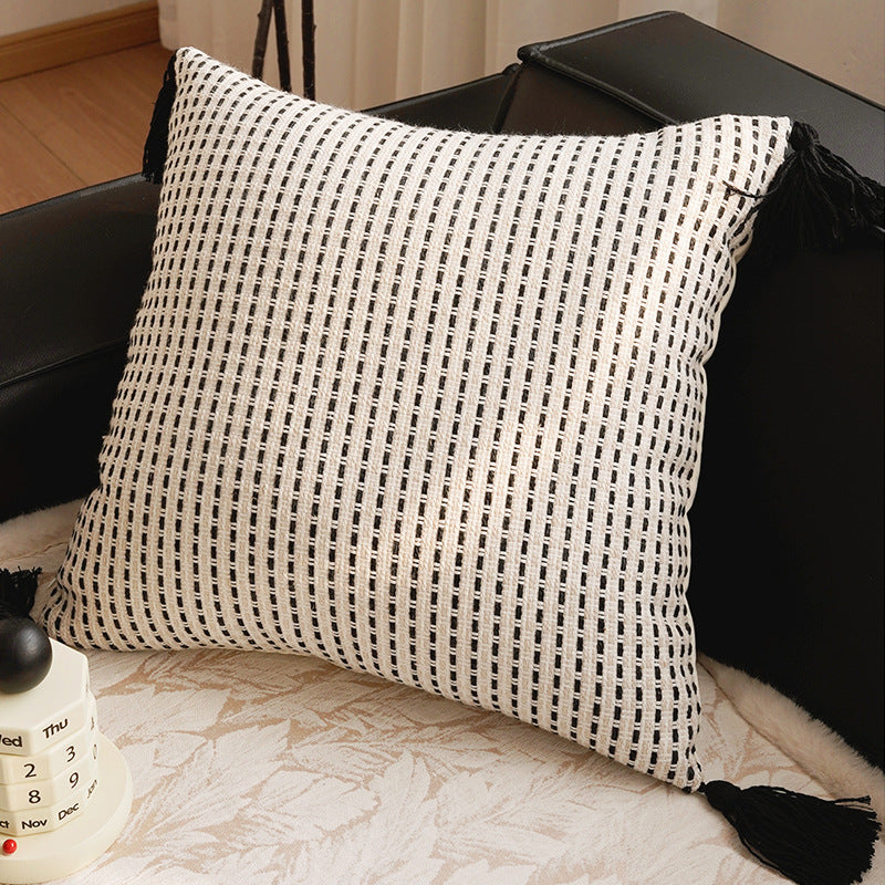Moyen-Century Français-Style Brown Salon Canapé Couverture oreiller
