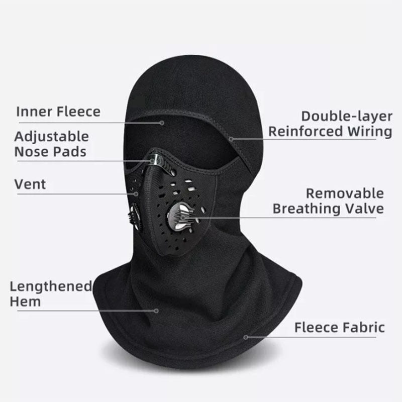 Masque de vélo d'hiver Cold-Proof et coupe-vent Moto Balaclava