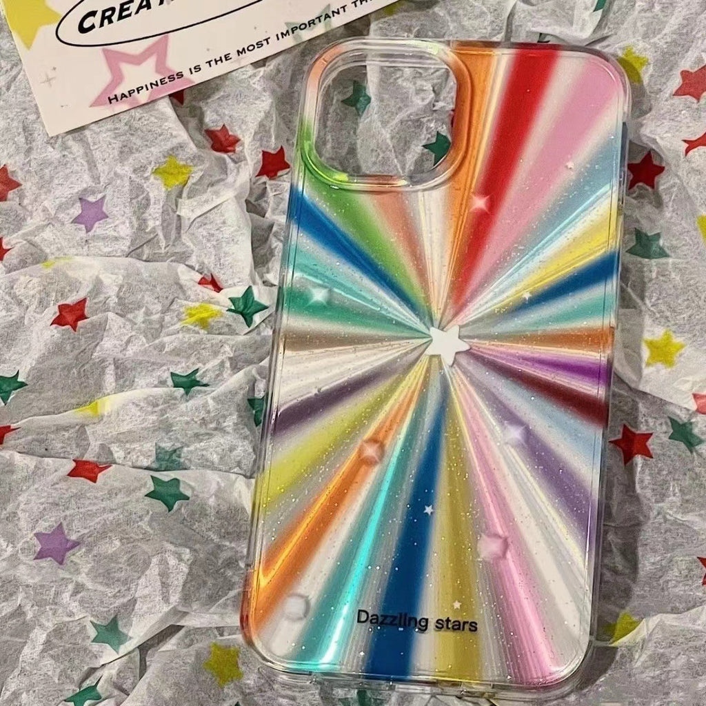 Cas de téléphone Rainbow Star résistant à la goutte
