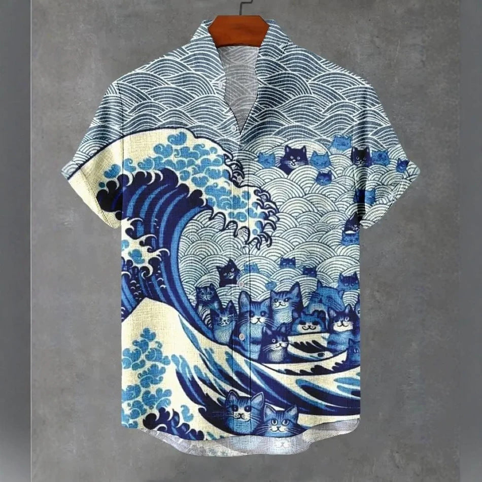 Chemise de plage 3D pour homme
