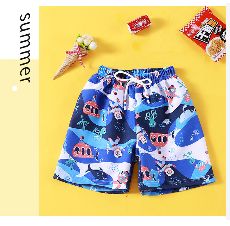 Shorts Beach Trunks Casual Loose Outer Wear Big Panties Cartoon Fashionable Cinquième Pantalon