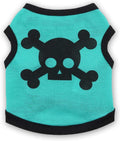 Chien Vest Crâne Bones Halloween Cosplay Dog Tank Top Couleur Blocage Stretch Cats Costumes