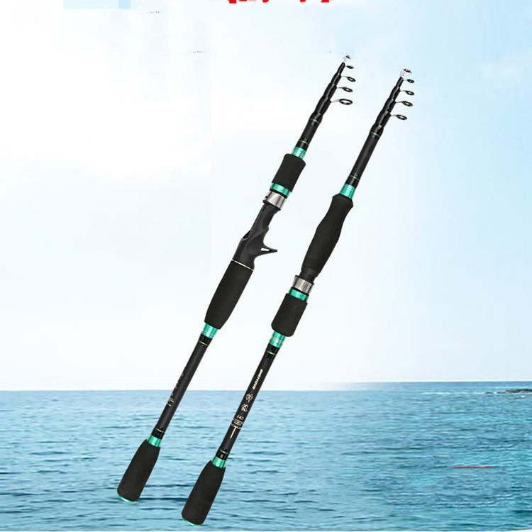 Portable telescopic carbon under-pole route