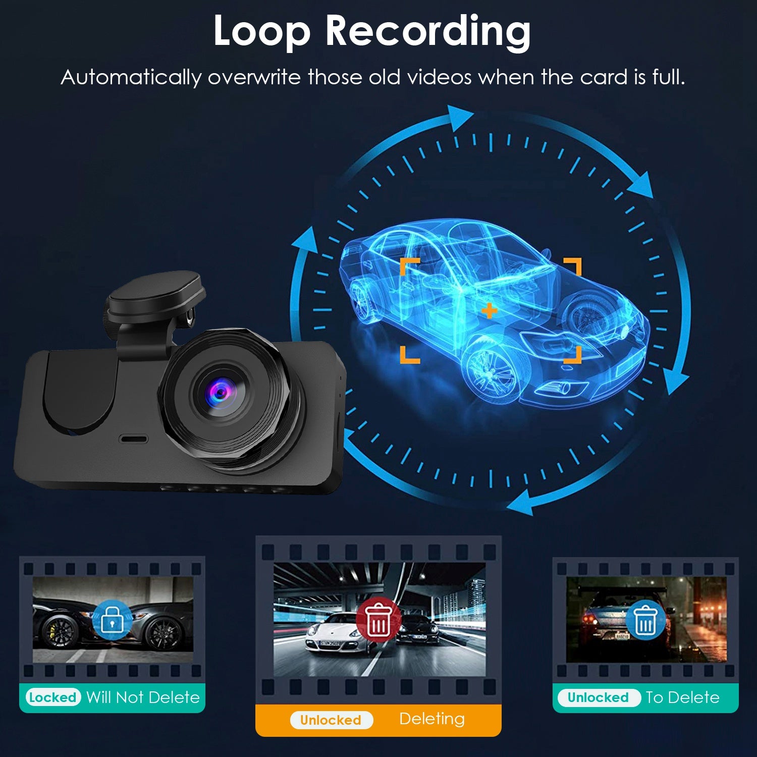 Voiture DVR avec carte MMC 32G