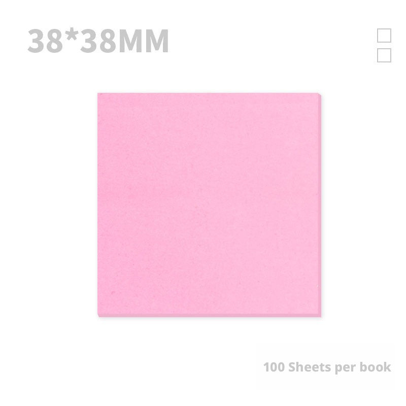 Couleur petit carré de note collante-pink-1 pièce