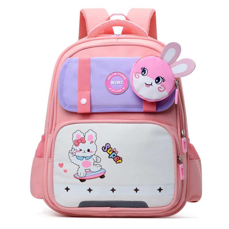 Elèves de l'école primaire Sac scolaire Grande capacité Protection de la colonne vertébrale