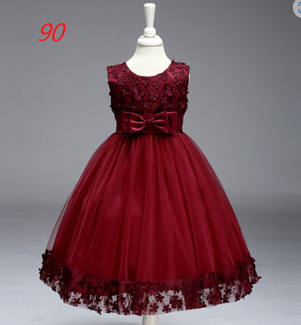 Jupe d'été Enfants Filles Princesse Tutu Fleur Enfants Robe de mariée Show Jupe