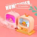 Creative Home Desktop Small TV Shape Humidifier Atmosphère Lumières
