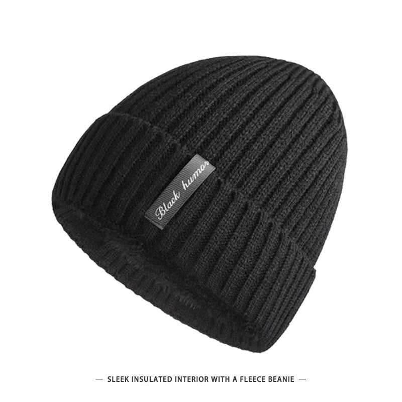Chapeau chaud en cas de froid, doublé de molleton d'hiver pour hommes