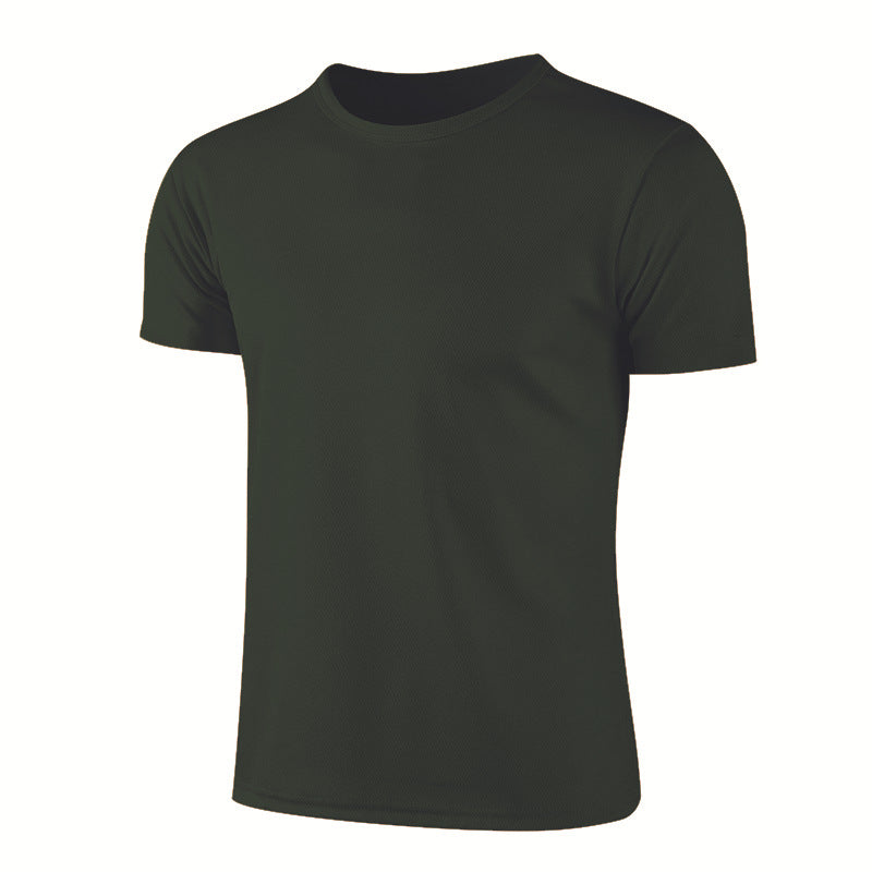 Hommes Col d'équipage Quick Dry manches courtes T Shirts Populaire Européen American Sports Plus Taille T