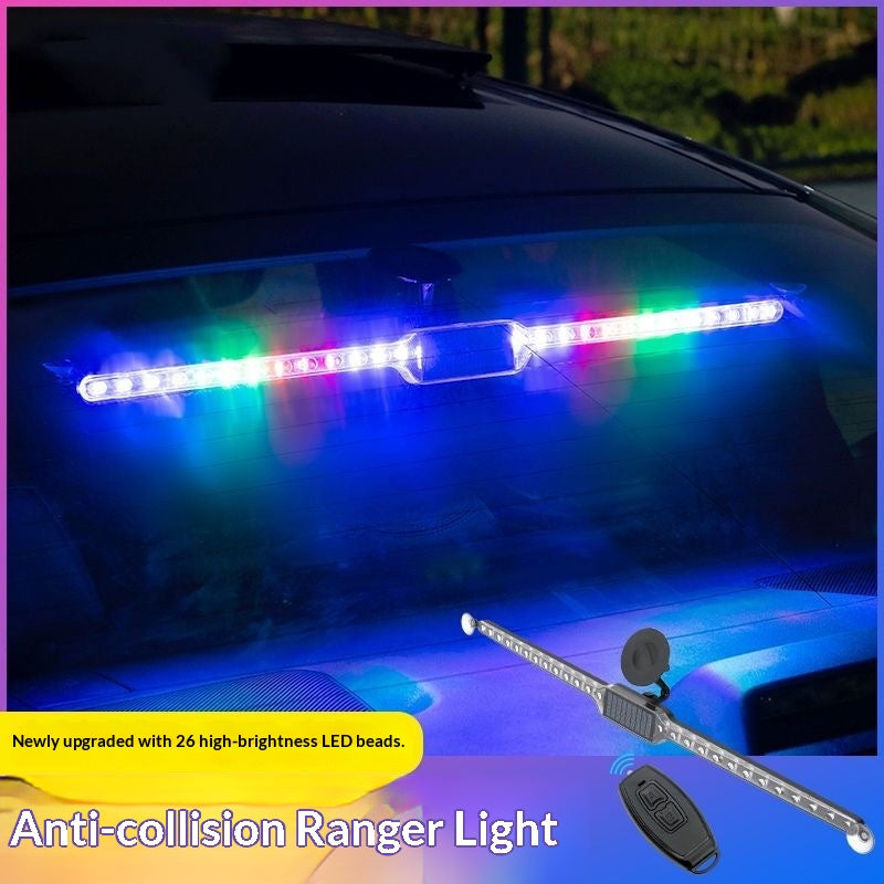 Avertisseur solaire de voiture anti-collision Strobe Light