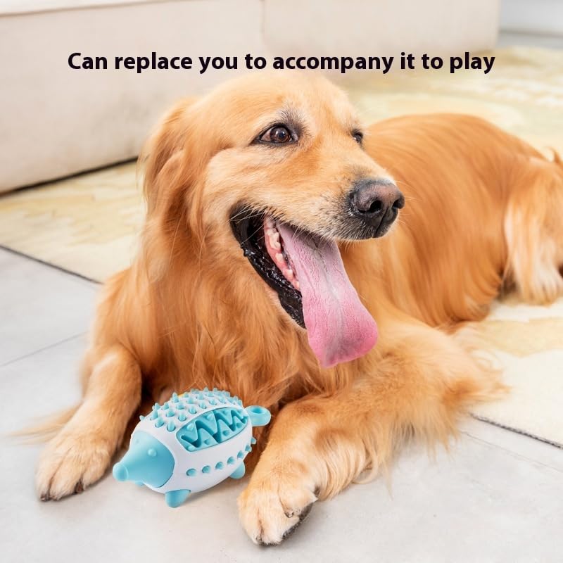 Dog Treat Interactive Chew Toy for Puppies Food-leaking Design Teeth Grinding Cleaning Eng