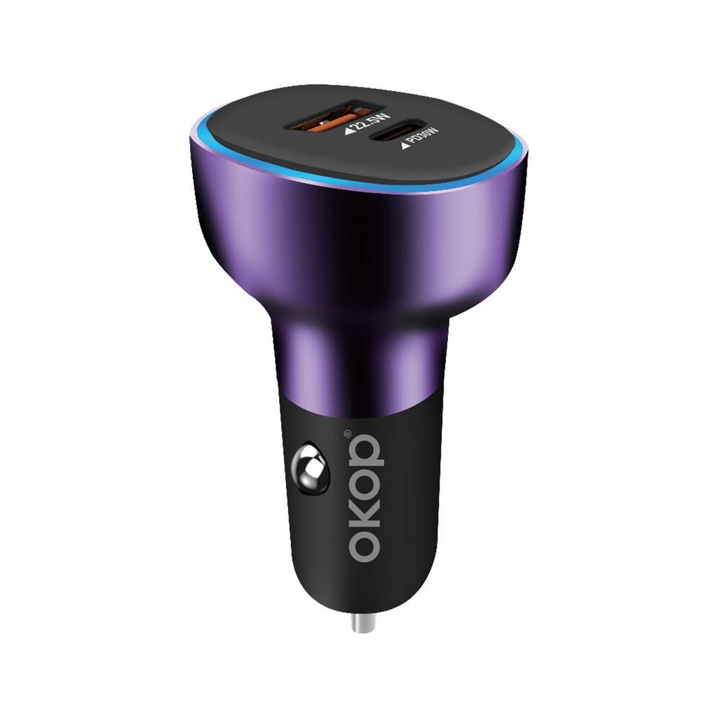 KP-C100 Super-Fast Car Chargeurs MP3 Lecteurs USB multi-ports Type-C En stock