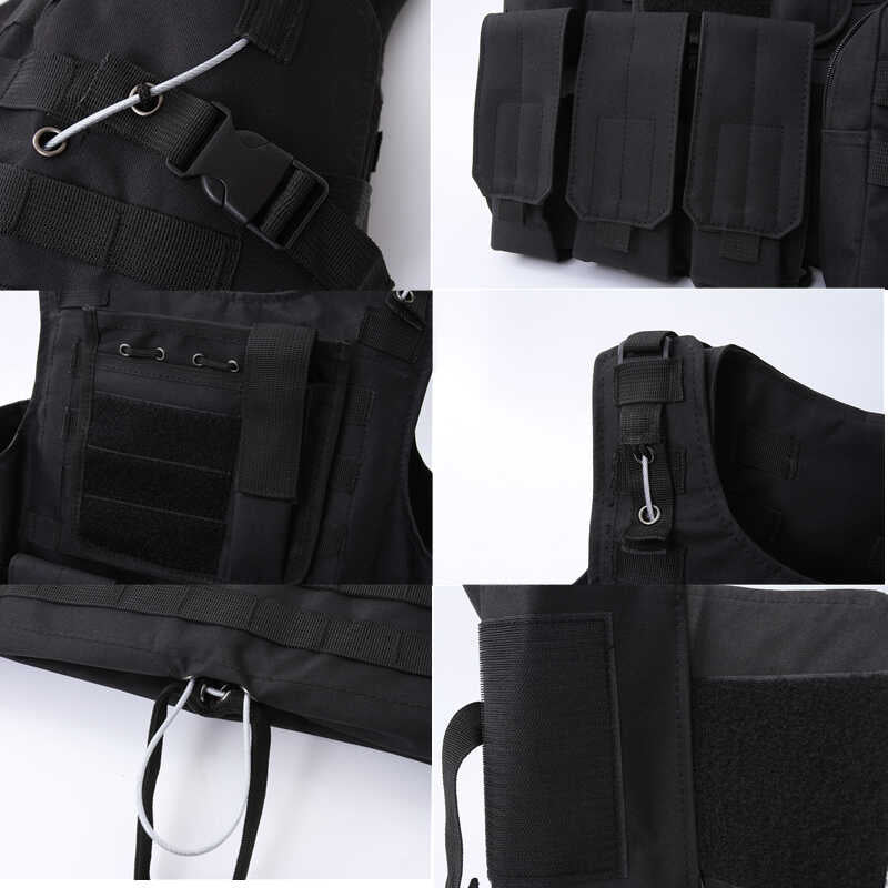 Tactical Vest Outdoor Airsoftwater Based Combat Steel Wire Bulletproof Et résistant au stab