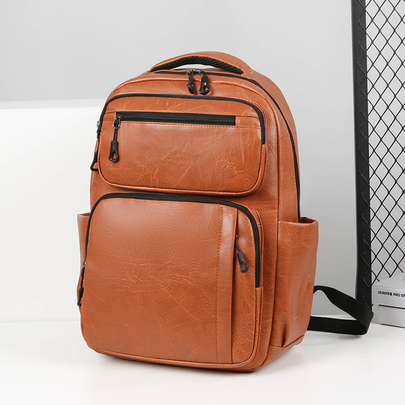 Sac à dos noir multi-espaces simple d'affaires homme grande capacité