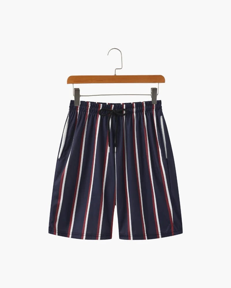 Short à trou d'épingle imprimé pour hommes occasionnels