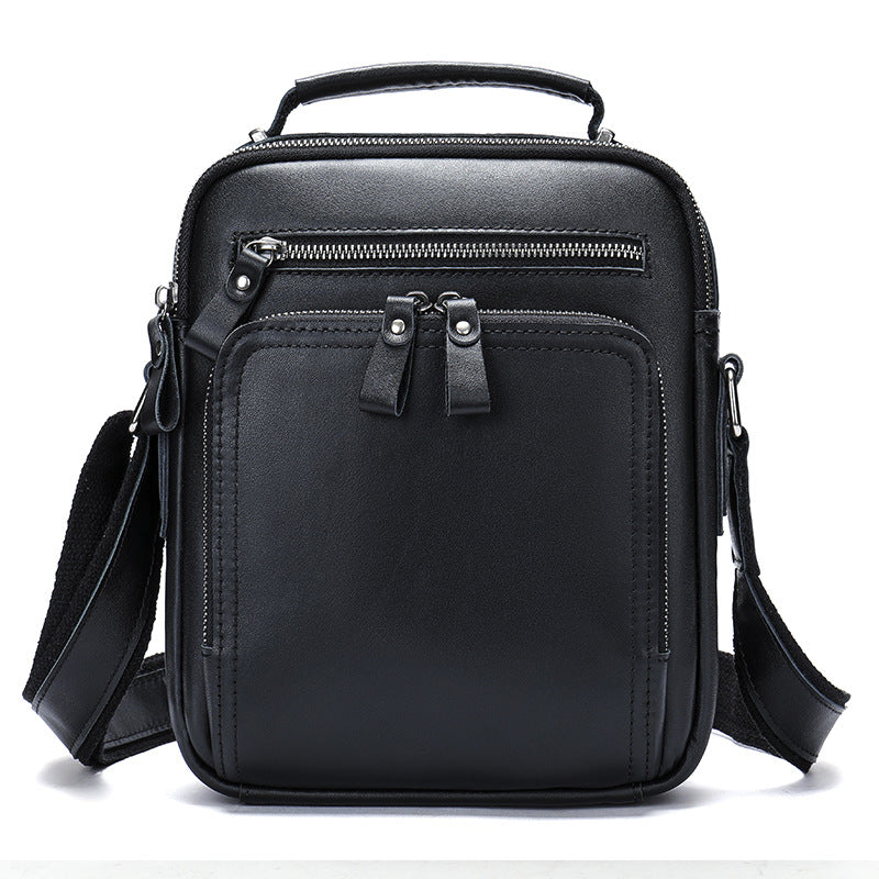 Véritable sac de messager en cuir vintage Cheval fou