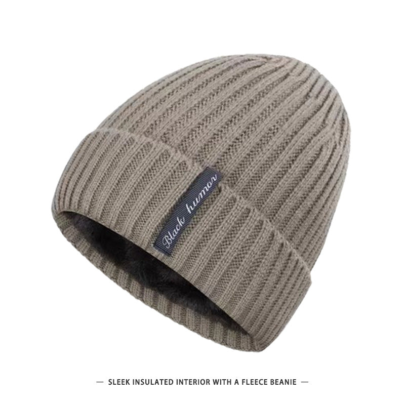 Chapeau chaud en cas de froid, doublé de molleton d'hiver pour hommes