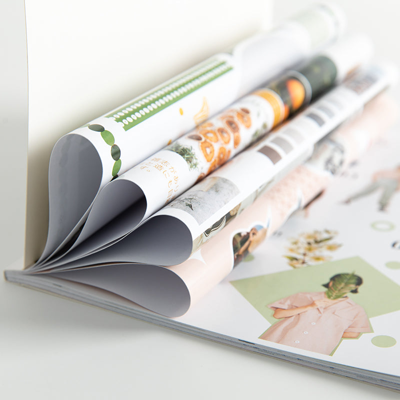 Magazine Hand Account Matériau Livre Journal Sticker Diy Hand Account Tool Décoration Sticker