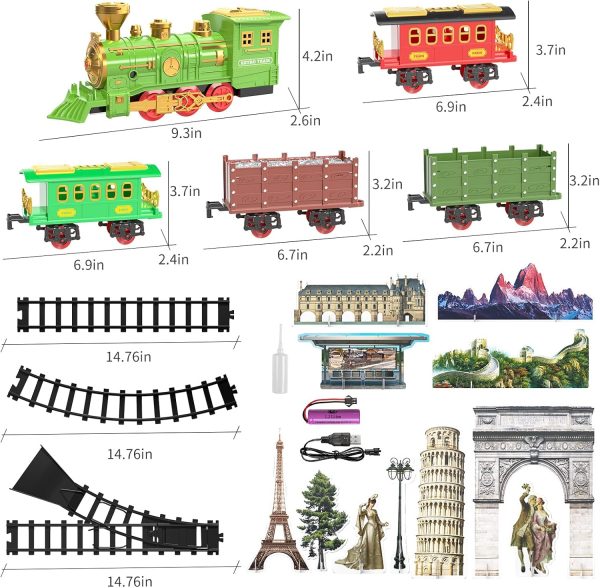 Classique Train Track Électrique Lamplight Musique Track Train Jeu