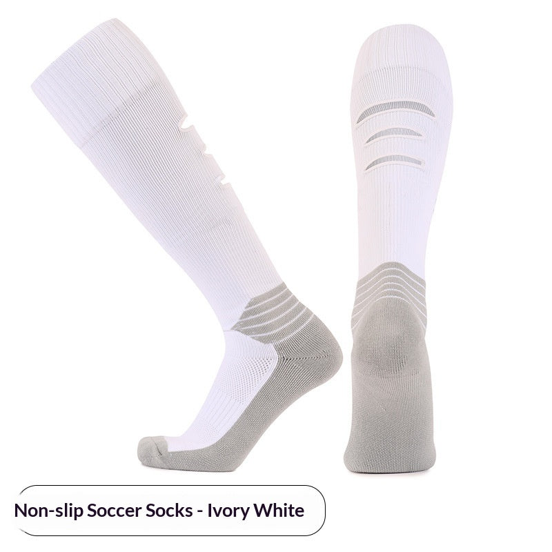 Chaussettes de sport à tube long Épaisseur Serviette sans glissade Fond Hommes Football Socks Sweat-