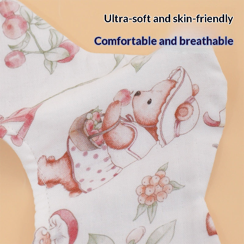 Pétale Bamboo coton imperméable pour enfants Bib imperméable pour bébé