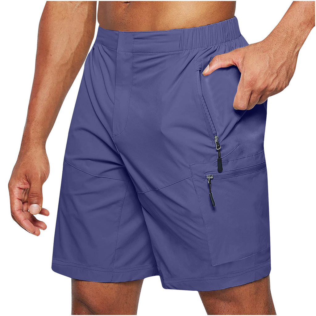 Shorts de fret pour hommes Shorts à fermeture éclair de grande taille Pantalon de poche multi-flap Téléphone mobile Chaussures pour hommes