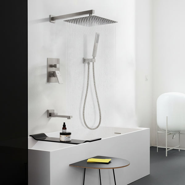 Robinet de douche Robinet de douche pluie avec robinet de baignoire ensemble