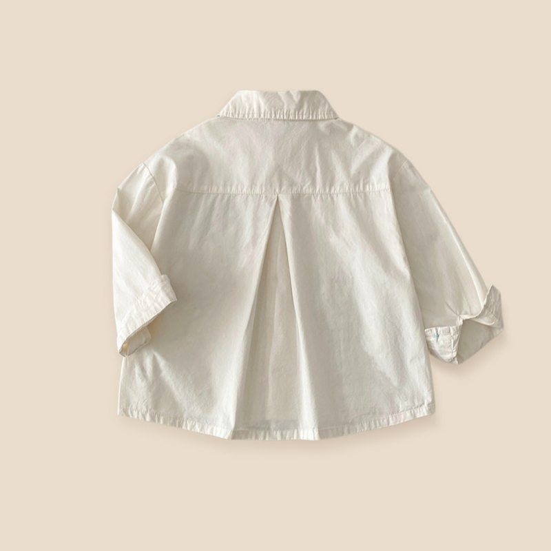 Chemise printanière élégante pour enfants à manches longues