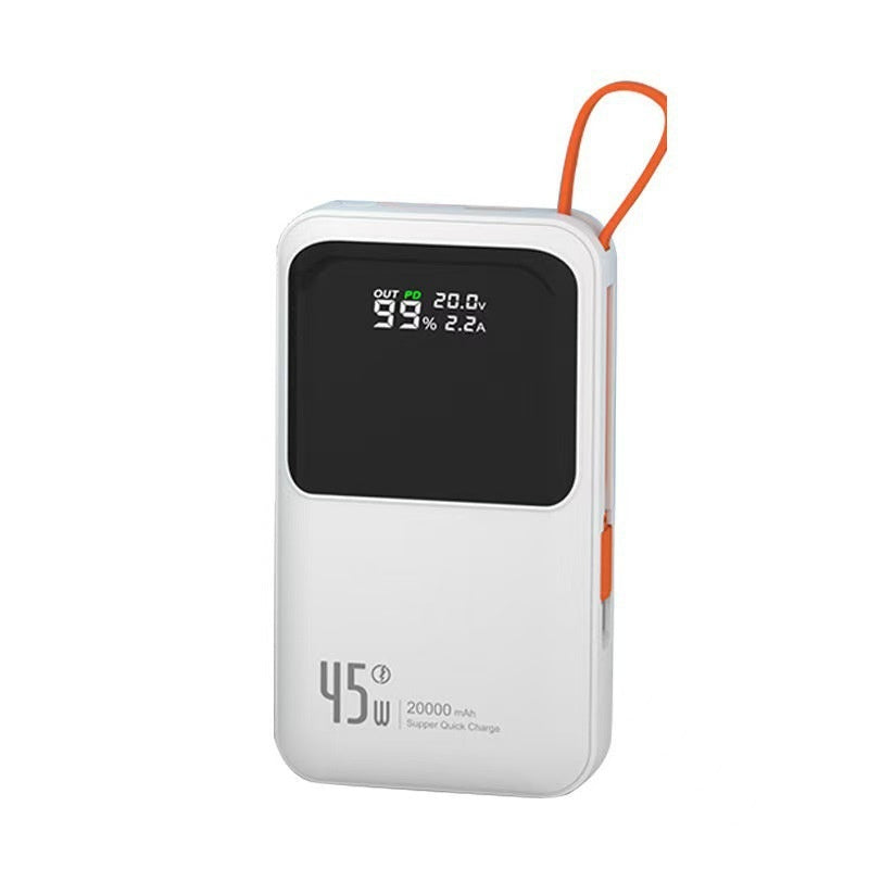 3C Certifié 45W Power Bank avec câble 20000 MA Alimentation mobile