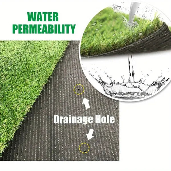 5ft X 10ft gazon artificiel avec trous de drainage
