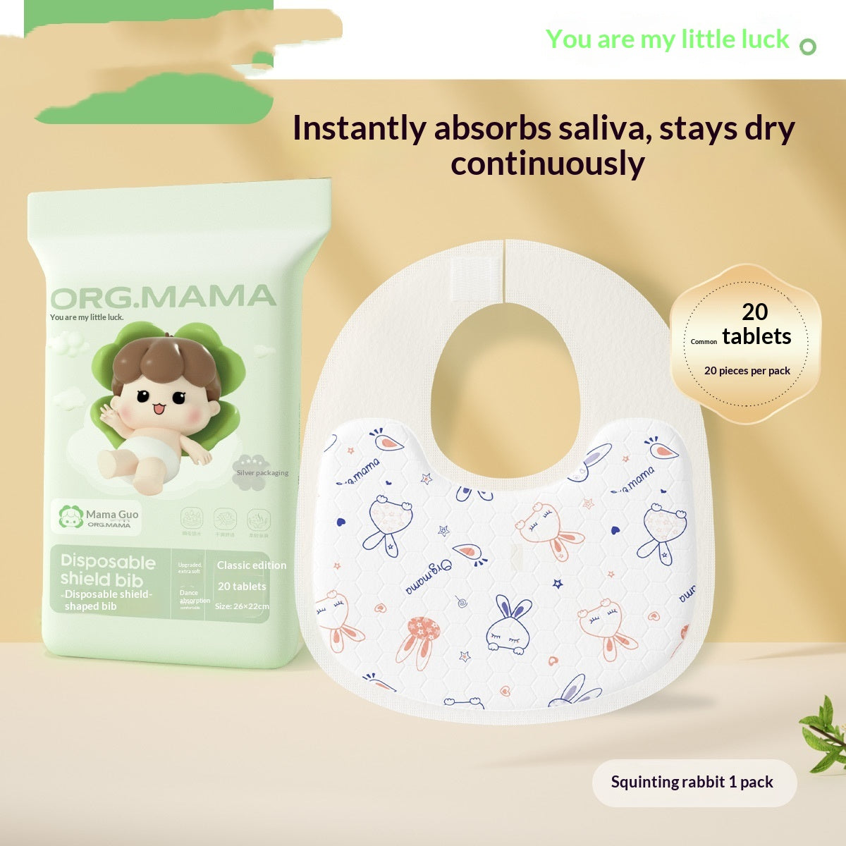Mama Fruits jetables Serviettes de salive Bébés