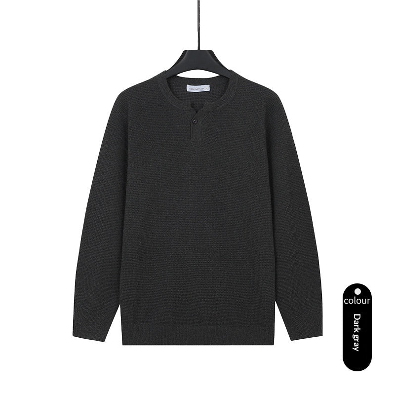 Hommes Col tortue Tweater tricoté Tweater couleur solide Tweater