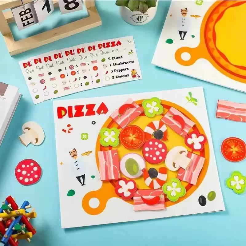 Jouet Creative Felt Pizza Playset