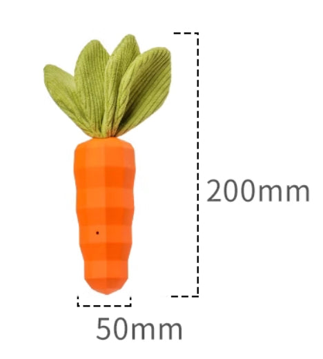Jouet de chien-Carotte-Orange-1 pièce