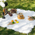 Mat de pique-nique extérieur-90 * 90cm-White-1 Pack