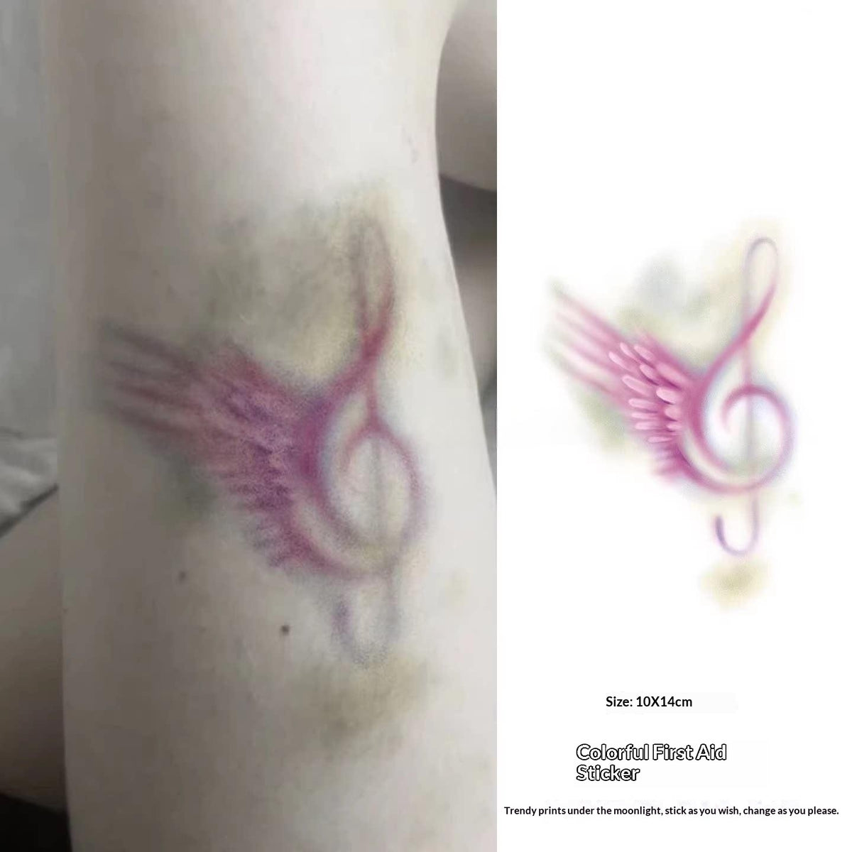 Simulation waterproof and durable color-tinted tattoo sticker