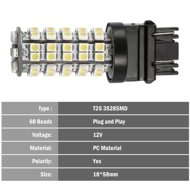 6000K Lumière de voiture blanche pure