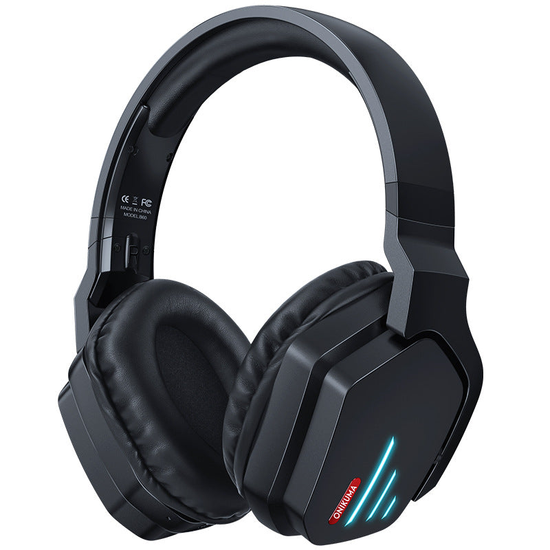 Head-mounted Noise Reduction Stereo Gaming Bass Luminous Wireless Headset