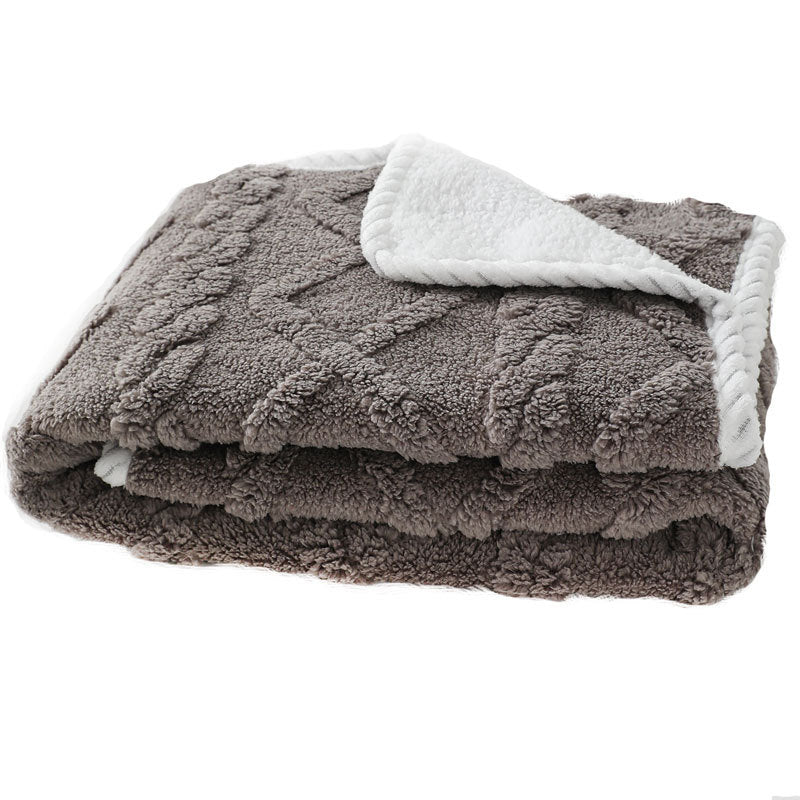 Couverture en peluche de chien épais chaud imperméable Machine lavable Soft Cozy Winter Dog Cat Bed Thro