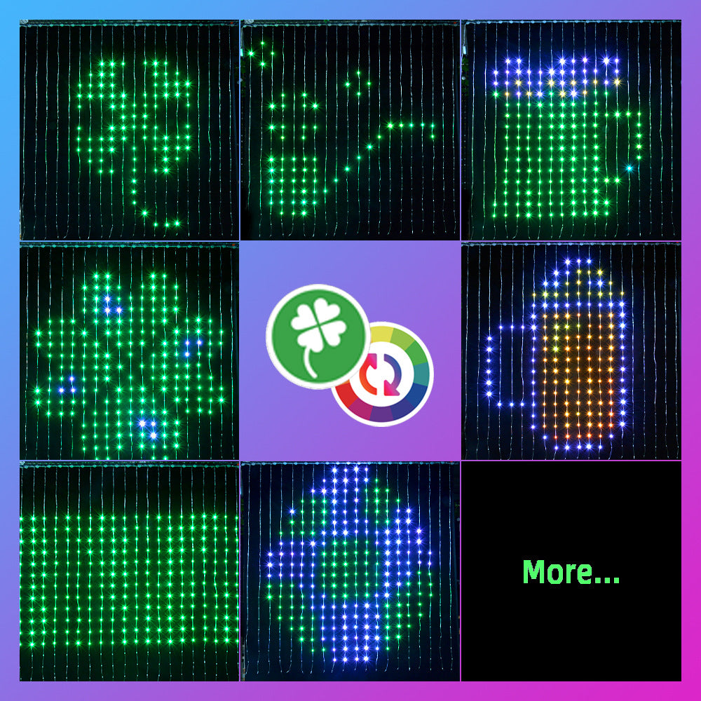 Rideau Light String LED Colorful Changing Light Strip Économie d'énergie et environnement F