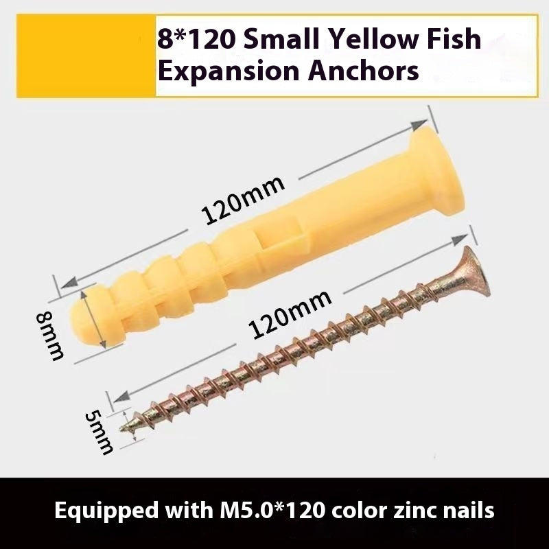 Little Yellow Croaker Tube d'expansion en plastique Bolts Nylon