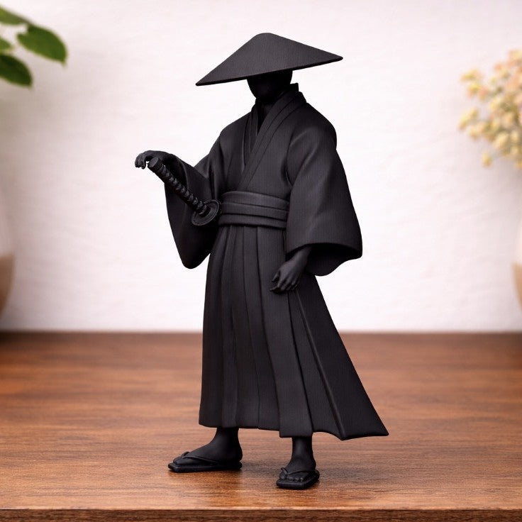 Black Sword-Wielding Samurai modèle imprimé 3D