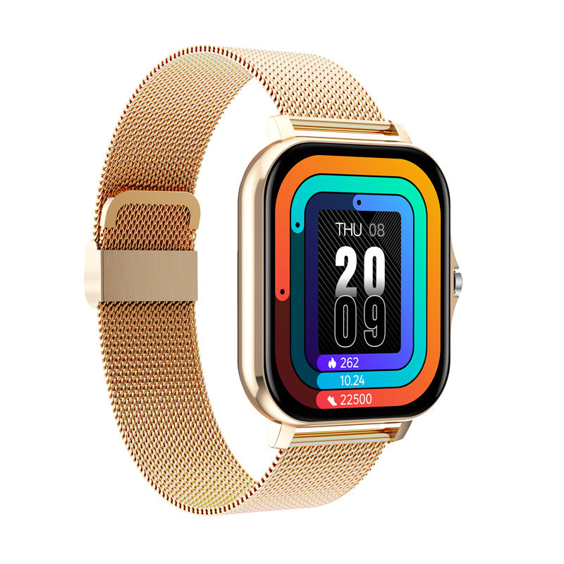Y13 Smart Watch Pedomètre Surveillance de la fréquence cardiaque Appel compatible Bluetooth